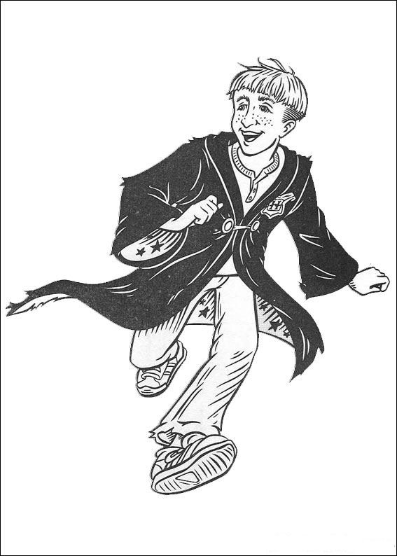 Plansa de colorat cu Harry Potter 111 15